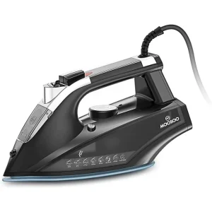 Moosoo Steam Iron 1800W Dry Iron Lightweight Anti-drip Iron with Auto-Off