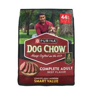 Purina Dog Chow Complete Adult Dry Dog Food for Adult Dogs, Kibble Beef Flavor