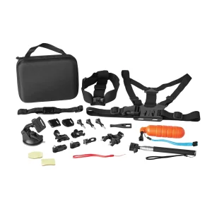 onn Action Camera Accessory Kit for Most GoPro Hero Cameras